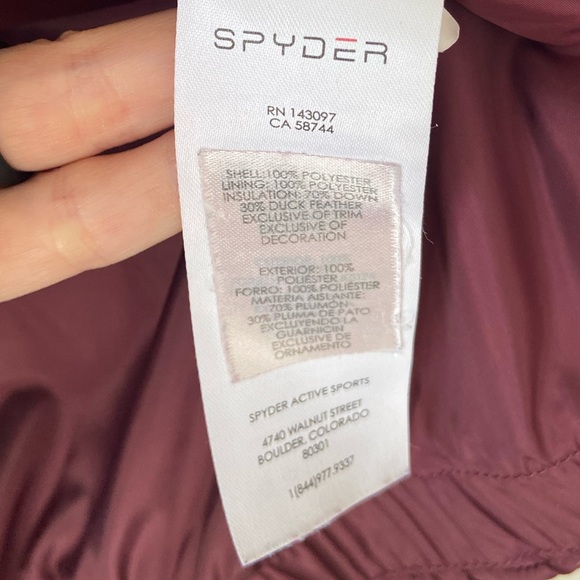 Spyder Prymo down puffer ski jacket Small. Bought re-posh and never wore - Picture 11 of 11